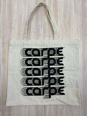 Canvas Tote Bag with CARPE Black Graphic indie twee eco-friendly eclectic unique
